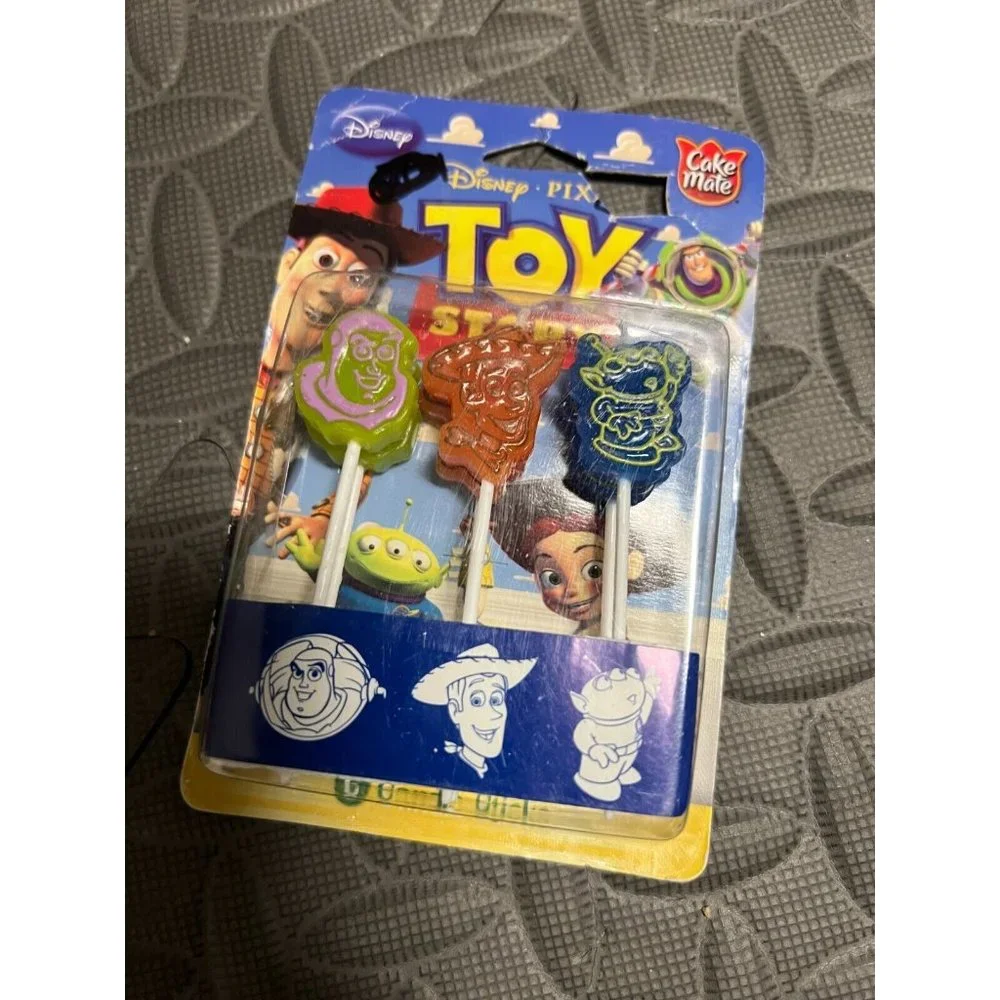 Disney Toy Story Birthday Cupcake Topper Buzz Lightyear New 6 Candles Cake